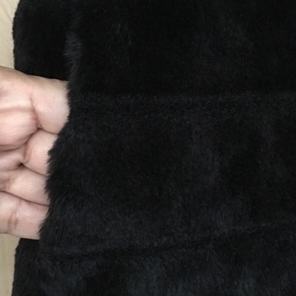 Talbots Faux Fur Open Front Vest Brown - Picture 4 of 7